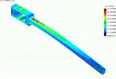2002 - WEIGHT SENSOR - Bending elimination - FEM model - Solid elements - Tetra 4 - Stress plot - Cosmos/M 2.7