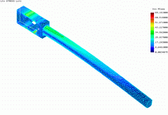2002 - WEIGHT SENSOR - Bending elimination - FEM model - Solid elements - Tetra 10 - Stress plot - Cosmos/M 2.7