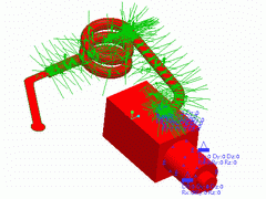2004 - MANOMETER - FEM model - Shell elements - Load plot - Pro/MECHANICA Wildfire 2.0