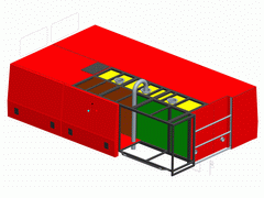 2005 - FIRE FIGHTING TANK FOR MERCEDES UNIMOG U4000L - 2000 dm3 - 3D model - VariCAD 9.0 - TT Koice