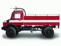 2005 - FIRE FIGHTING TANK FOR MERCEDES UNIMOG U4000L - 2000 dm3 - Final prototype - TT Koice